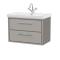 Lille 800mm Wall Hung 2-Drawer Vanity with Basin - 1 Tap Hole