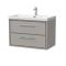 Lille 800mm Wall Hung 2-Drawer Vanity with Basin - 1 Tap Hole