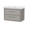 Lille 800mm Wall Hung 2-Drawer Vanity with Basin - 0 Tap Hole