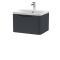 Nuie Lunar 600mm Wall Hung 1 Drawer Vanity Unit With Basin