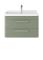 Hudson Reed Solar 800mm Fern Green Wall Hung 2-Drawer Unit with 1 Tap Hole Basin