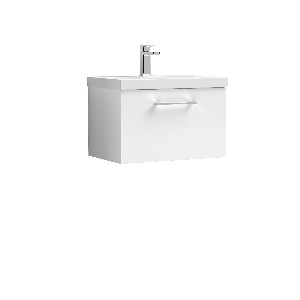 800mm Wall Hung 1 Drawer Vanity & Basin 1