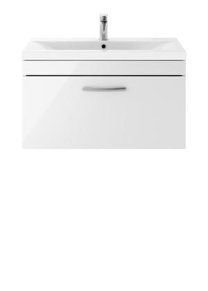 Nuie Athena 800mm Wall Hung Vanity Unit With Basin
