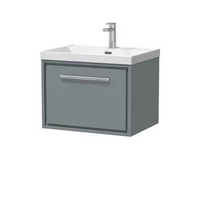 Lille 600mm Wall Hung Single Drawer Vanity with Basin - 1 Tap Hole