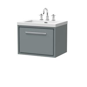 Lille 600mm Wall Hung Single Drawer Vanity with Basin - 3 Tap Hole