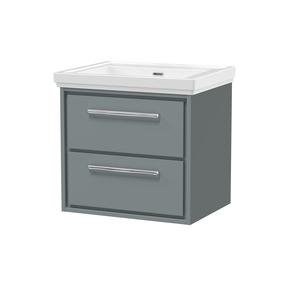 Lille 600mm Wall Hung 2-Drawer Vanity with Basin - 0 Tap Hole