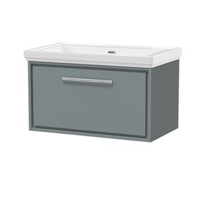 Lille 800mm Wall Hung Single Drawer Vanity with Basin - 0 Tap Hole