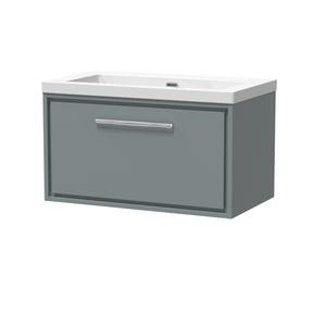 Lille 800mm Wall Hung Single Drawer Vanity with Basin - 0 Tap Hole