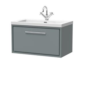 Lille 800mm Wall Hung Single Drawer Vanity with Basin - 1 Tap Hole