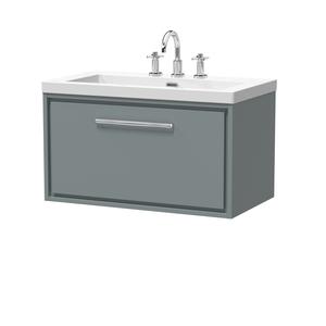 Lille 800mm Wall Hung Single Drawer Vanity with Basin - 3 Tap Hole