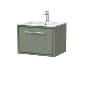 Lille 600mm Wall Hung Single Drawer Vanity with Basin - 1 Tap Hole