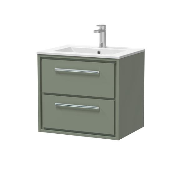 Lille 600mm Wall Hung 2-Drawer Vanity with Basin - 1 Tap Hole