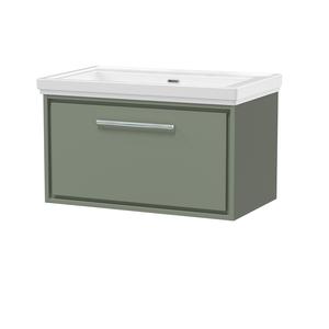 Lille 800mm Wall Hung Single Drawer Vanity with Basin - 0 Tap Hole