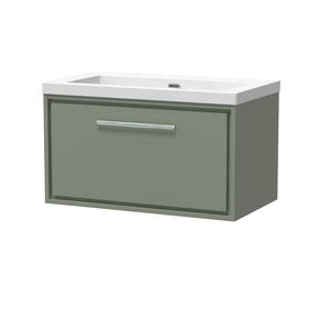 Lille 800mm Wall Hung Single Drawer Vanity with Basin - 0 Tap Hole