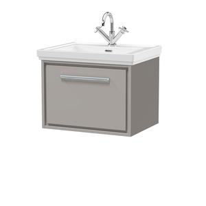 Lille 600mm Wall Hung Single Drawer Vanity with Basin - 1 Tap Hole