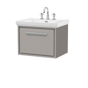 Lille 600mm Wall Hung Single Drawer Vanity with Basin - 3 Tap Hole