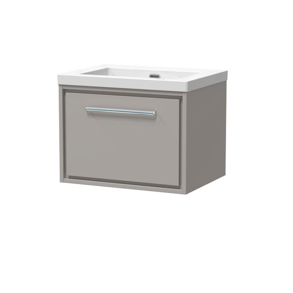 Lille 600mm Wall Hung Single Drawer Vanity with Basin - 0 Tap Hole