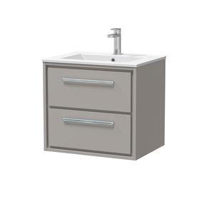 Lille 600mm Wall Hung 2-Drawer Vanity with Basin - 1 Tap Hole