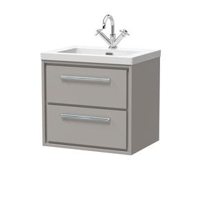 Lille 600mm Wall Hung 2-Drawer Vanity with Basin - 1 Tap Hole
