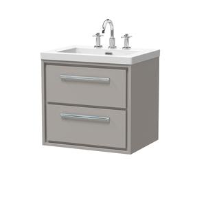 Lille 600mm Wall Hung 2-Drawer Vanity with Basin - 3 Tap Hole