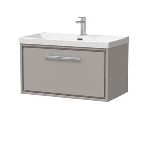 Lille 800mm Wall Hung Single Drawer Vanity with Basin - 1 Tap Hole