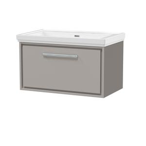 Lille 800mm Wall Hung Single Drawer Vanity with Basin - 0 Tap Hole