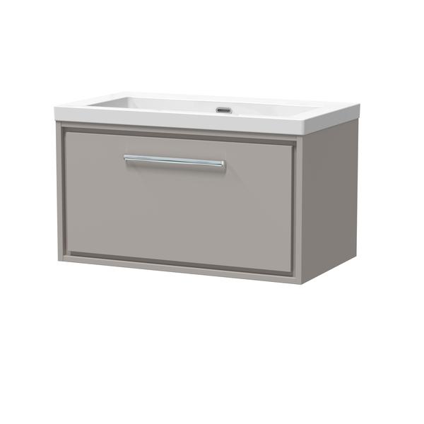 Lille 800mm Wall Hung Single Drawer Vanity with Basin - 0 Tap Hole