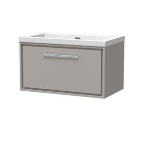 Lille 800mm Wall Hung Single Drawer Vanity with Basin - 0 Tap Hole