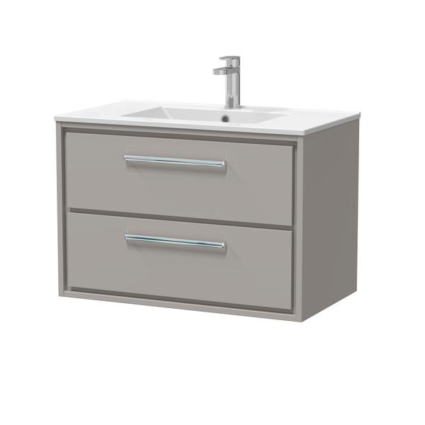 Lille 800mm Wall Hung 2-Drawer Vanity with Basin - 1 Tap Hole