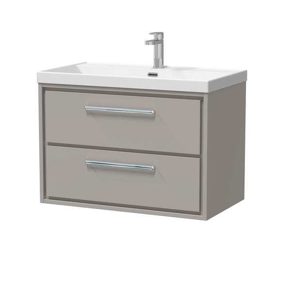 Lille 800mm Wall Hung 2-Drawer Vanity with Basin - 1 Tap Hole