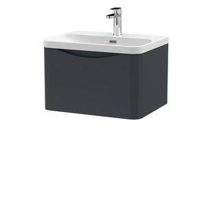Nuie Lunar 600mm Wall Hung 1 Drawer Vanity Unit With Basin