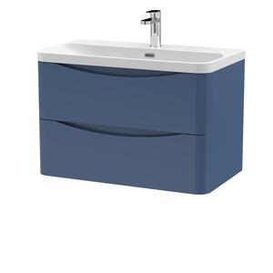 Nuie Lunar 800mm Wall Hung 2 Drawer Unit & Basin