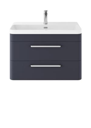 Hudson Reed Solar 810mm Wall Hung 2 Drawer Vanity Unit With Ceramic Basin