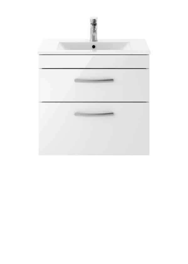 Nuie Athena 600mm Wall Hung Vanity Unit With Basin