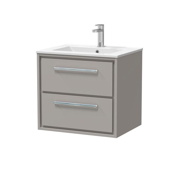 Lille 600mm Wall Hung 2-Drawer Vanity with Basin - 1 Tap Hole