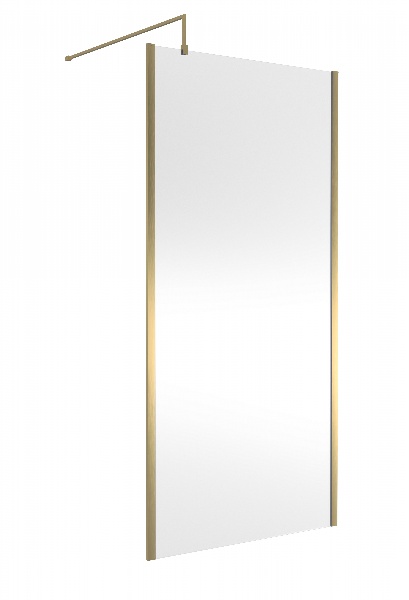 1000mm Outer Framed Wetroom Screen with Support Bar