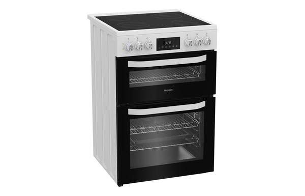 Hotpoint HDE6VDW Electric Cooker - White