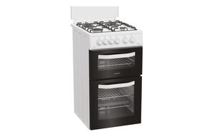 Hotpoint HDG5GCW Slim Gas Cooker - White