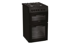Hotpoint HTG5GCB Slim Gas Cooker - Black