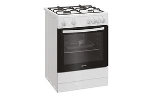 Indesit I6GGMMW/UK Single Gas Cooker - White