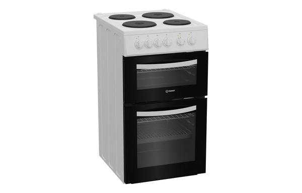 Indesit ITE5EMW Slim Double Electric Cooker - White