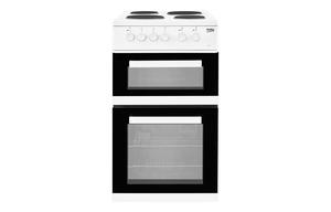 Beko KD533AW Slim Electric Cooker - White