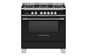 Fisher & Paykel Series 7 OR90SCG4B1 90cm Dual Fuel Range Cooker - Black