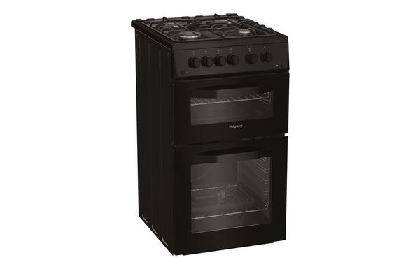 Hotpoint HTG5GCB Slim Gas Cooker - Black