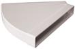 Manrose 110 x 54mm Rectangular Horizontal 45° Bend - White