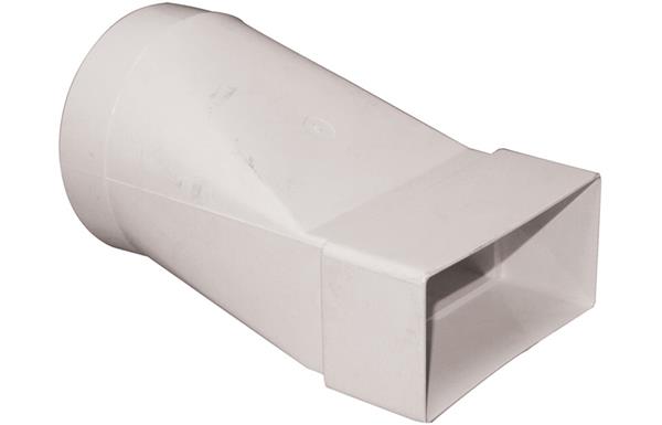 Manrose 100mm to 110 x 54mm Round to Rectangular Adaptor - White