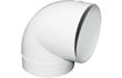 Manrose 100mm Round 90° Pipe Bend - White