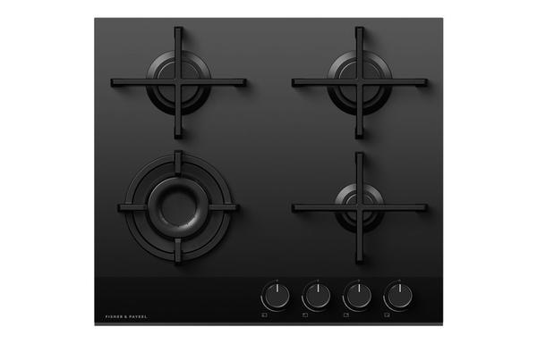 Fisher & Paykel Series 9 CG604DNGDB4 60cm Gas on Glass Hob - Black