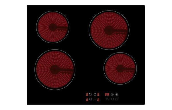 Prima PRCEH115 60cm Ceramic Hob - Black Glass