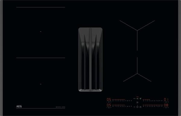 AEG TH84CB03FB 81cm Venting Induction Hob - Black